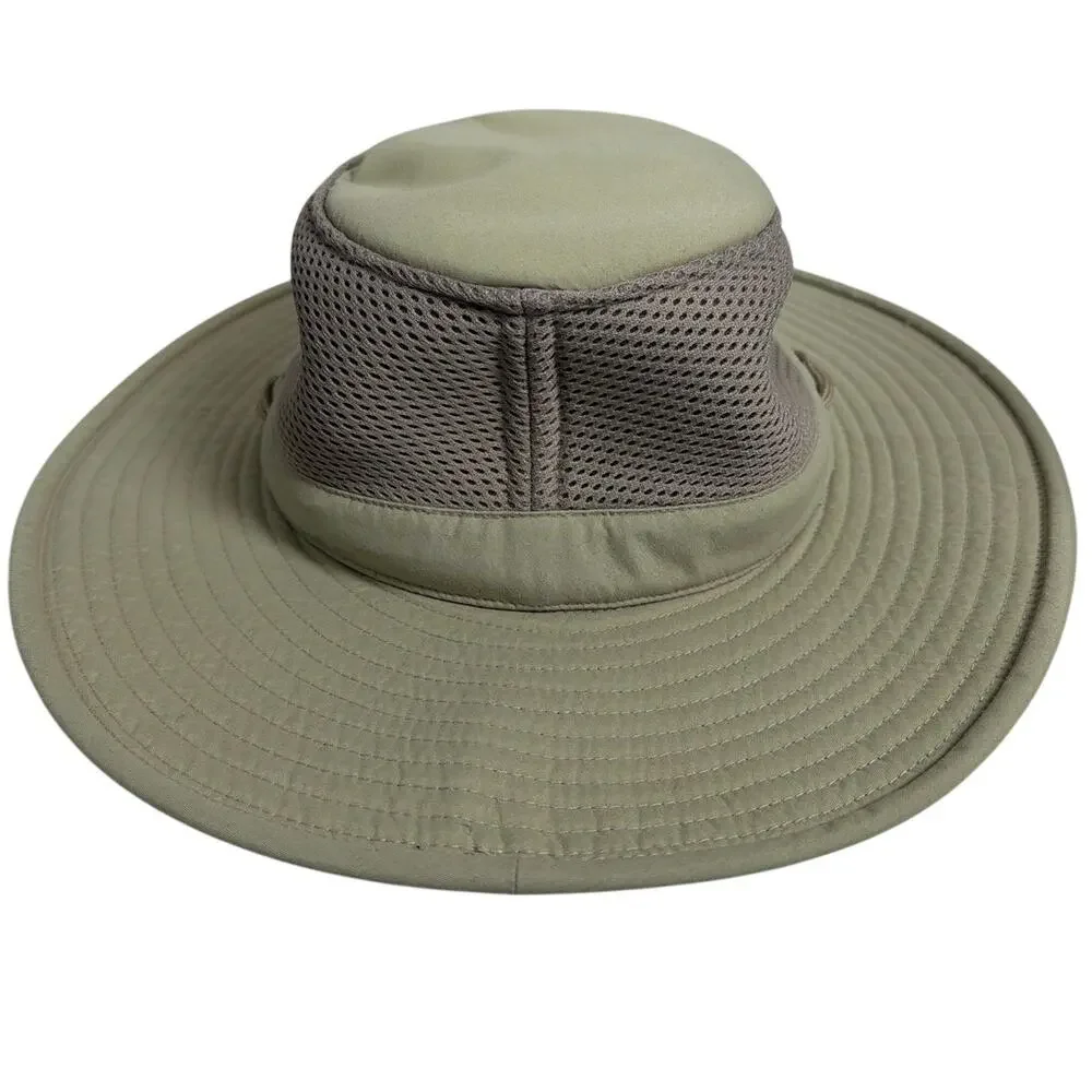 Tilley Lightweight Mesh Sun Hat  Wide Brim Nylon UPF Outdoor Hiking Size 7 1/2